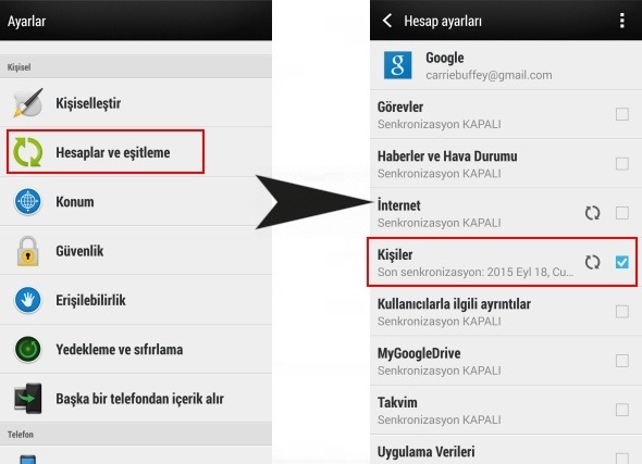 Telefon rehberi nasıl yedeklenir ? Telefon rehberi nasıl yedeklenir ?
