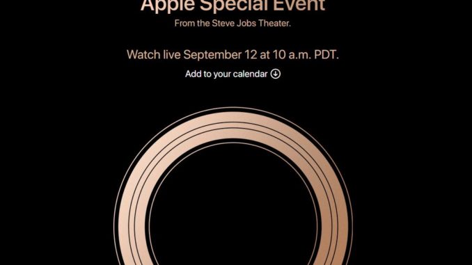 apple event 2018 september